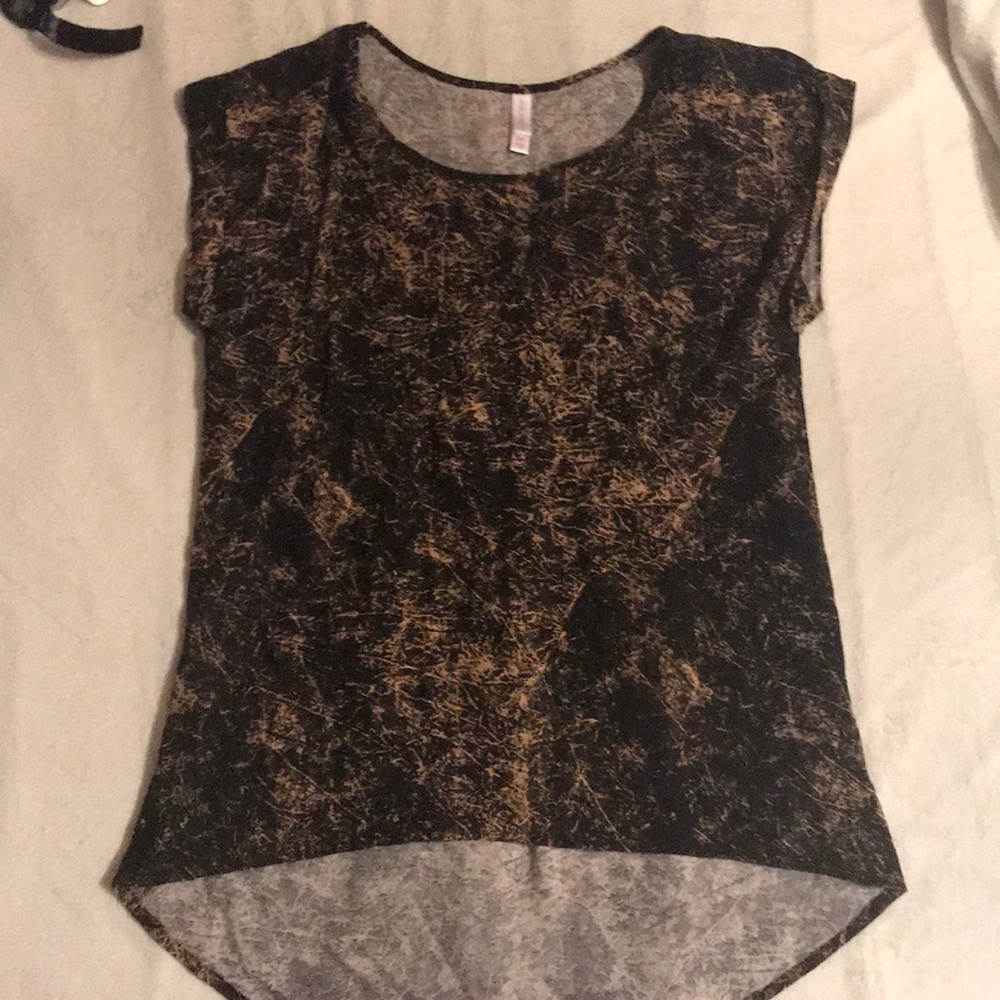 Black and gold blouse